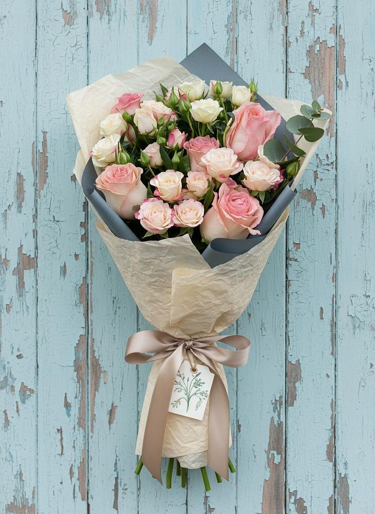 Букет нежный и розовый в Александровке Подольского района Букет цветов из: Розы в Александровке Подольского района