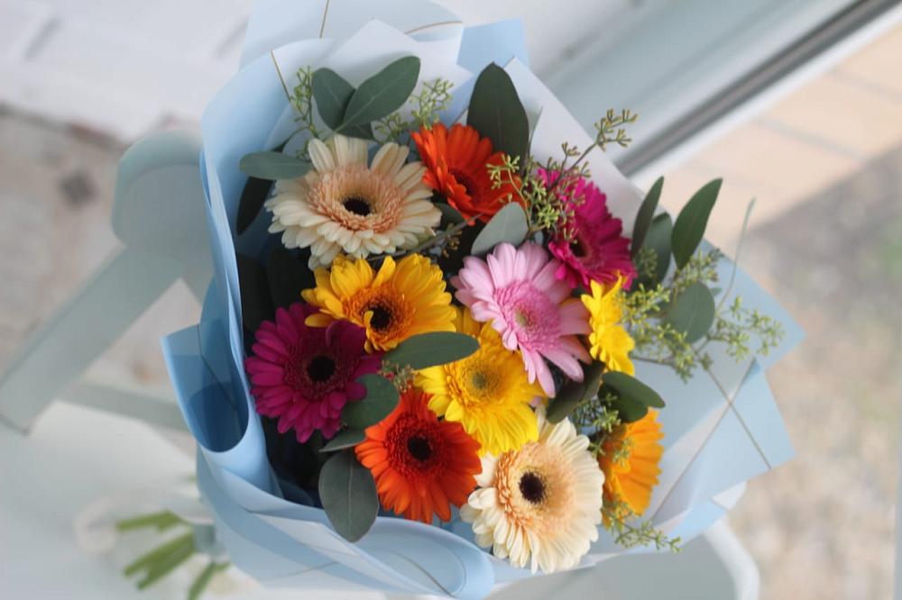 Букет мини герберы в Александровке Подольского района Букет цветов из: Герберы в Александровке Подольского района