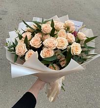 Букет Кремовые розы Латте в Александровке Подольского района