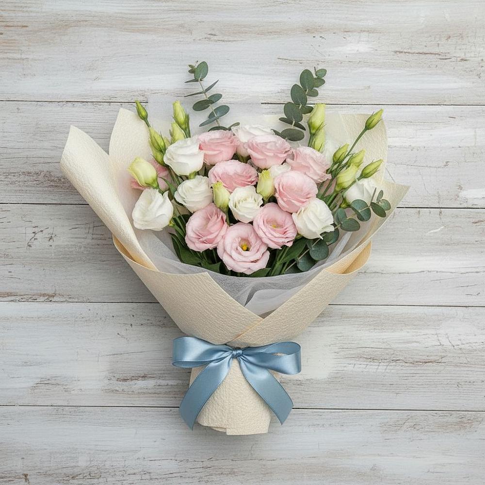 Букет шампанское в Александровке Подольского района Букет цветов из: Лизиантусы в Александровке Подольского района